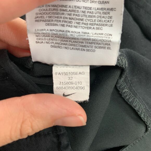 Nike Golf Shorts Mens 32 Black Tech Flat Front Golfing Dri Fit Tour Performance - Picture 13 of 15